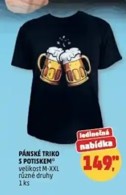Penny Market Pánské triko s potiskem velikost m-xxl nabídka