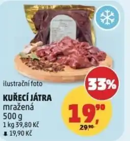 Penny Market Kuřecí játra mražená nabídka