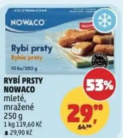 Penny Market Rybí prsty NOWACO mleté, mražené nabídka