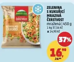 Penny Market Zelenina s kukuřicí mrazivá čerstvost mražená nabídka