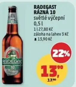 Penny Market RADEGAST RÁZNÁ 10 světlé výčepní nabídka