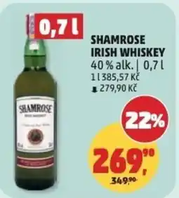 Penny Market Shamrose irish whiskey nabídka
