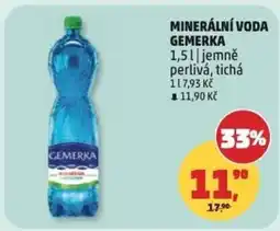 Penny Market Minerální voda GEMERKA nabídka