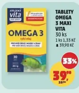 Penny Market Tablety omega 3 maxi vita nabídka
