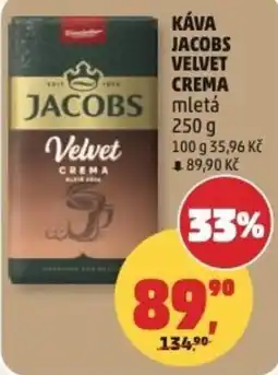 Penny Market Káva JACOBS velvet crema nabídka