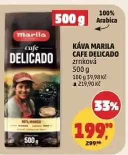 Penny Market Káva marila cafe delicado zrnková nabídka