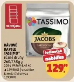 Penny Market JACOBS Kávové kapsle tassimo nabídka