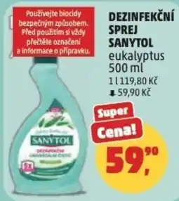 Penny Market Dezinfekční sprej SANYTOL eukalyptus nabídka