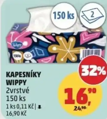Penny Market Kapesníky WIPPY 2vrstvé nabídka