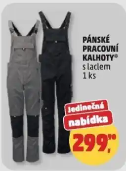 Penny Market Pánské pracovní kalhoty s laclem nabídka