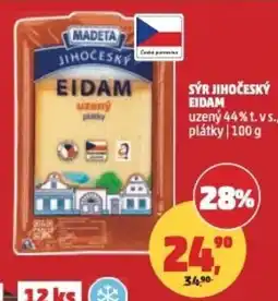 Penny Market SÝR JIHOČESKÝ EIDAM uzený 44% t.vs., plátky nabídka