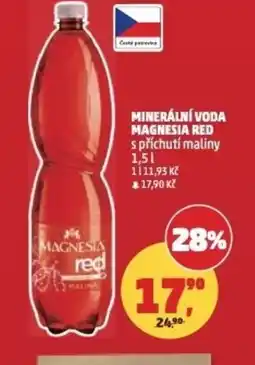 Penny Market Minerální voda MAGNESIA red s příchutí maliny nabídka