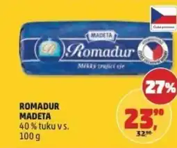 Penny Market Romadur MADETA 40% tuku vs. nabídka