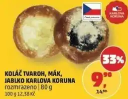 Penny Market Koláč tvaroh, mák, jablko karlova koruna rozmrazeno nabídka