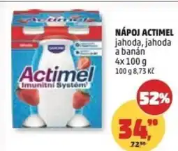 Penny Market Nápoj ACTIMEL jahoda, jahoda a banán nabídka