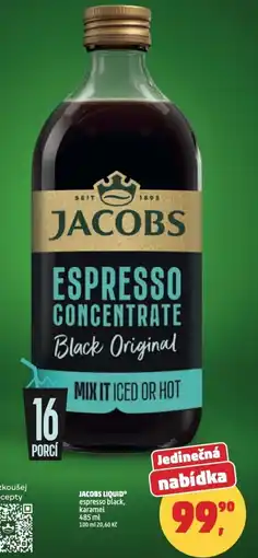 Penny Market JACOBS LIQUID espresso black, karamel nabídka