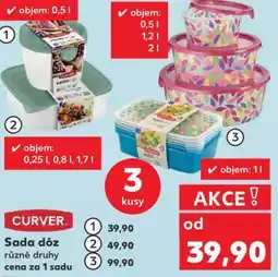 Kaufland CURVER Sada dóz nabídka
