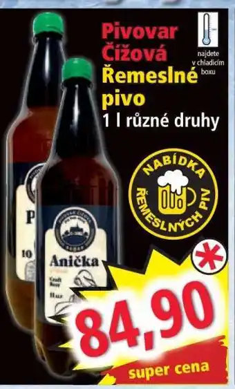 Norma Pivovar Čížová Řemeslné pivo nabídka