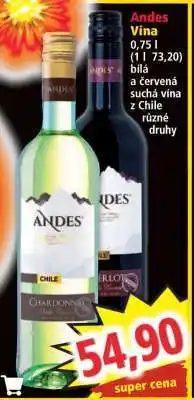 Norma Andes Vína nabídka