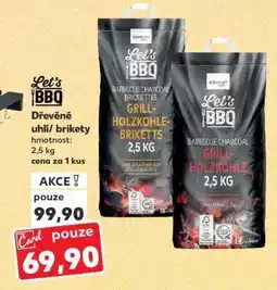 Kaufland Let's BBQ Dřevěné uhlí/brikety nabídka