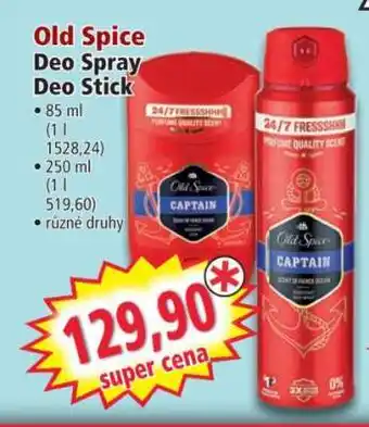 Norma Old Spice Deo Spray Deo Stick nabídka