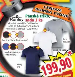 Norma Pánské triko, sada 3 ks nabídka