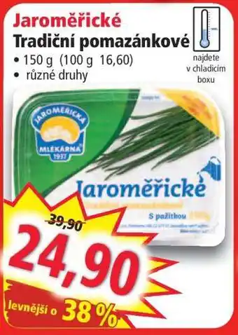 Norma Jaroměřické tradiční pomazánkové nabídka