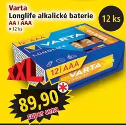 Norma Varta Longlife alkalické baterie nabídka