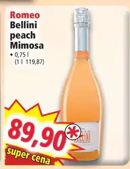 Norma Romeo Bellini peach Mimosa nabídka