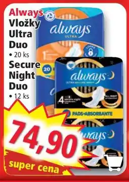 Norma Always Vložky Ultra Duo nabídka