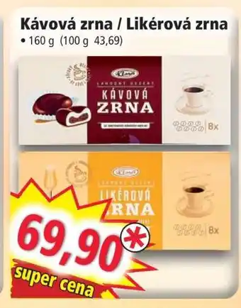 Norma Kávová zrna / Likérová zrna nabídka