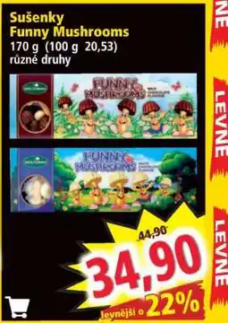 Norma Sušenky Funny Mushrooms nabídka