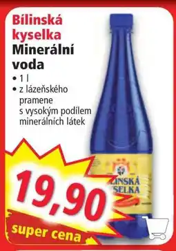 Norma Bílinská kyselka Minerální voda nabídka