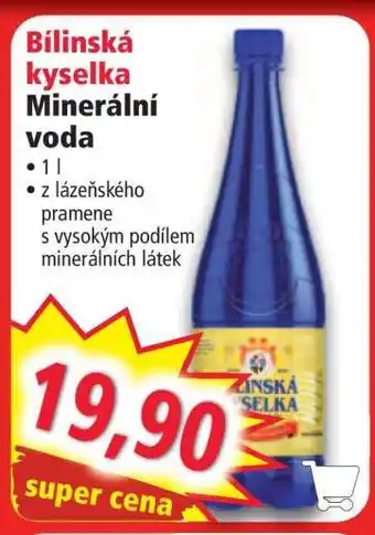 Norma Bílinská kyselka Minerální voda nabídka