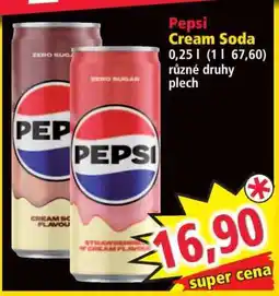 Norma Pepsi Cream Soda nabídka