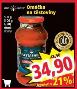 Norma Omáčka na těstoviny nabídka
