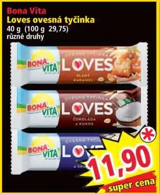 Norma Bona Vita Loves ovesná tyčinka nabídka