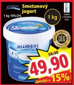 Norma Smetanový jogurt nabídka