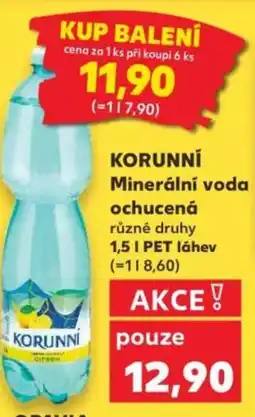 Kaufland KORUNNÍ Minerální voda ochucená nabídka