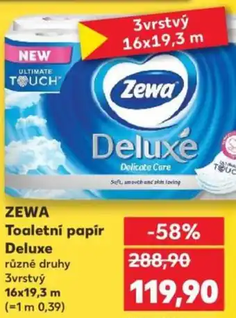 Kaufland ZEWA Toaletní papír Deluxe nabídka