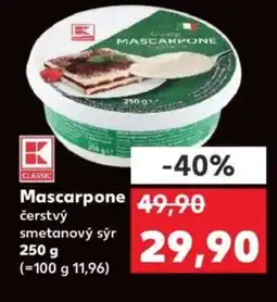 Kaufland Mascarpone nabídka