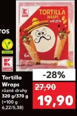 Kaufland Tortilla Wraps nabídka