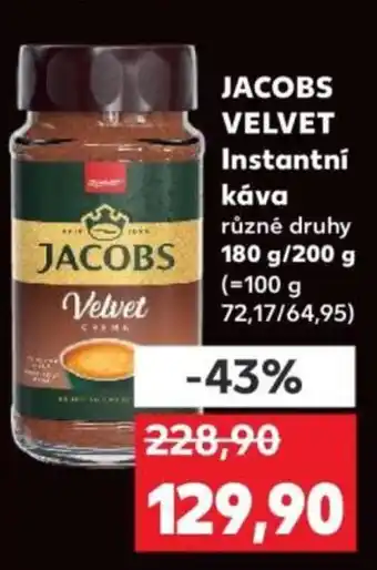 JACOBS VELVET Instantní káva