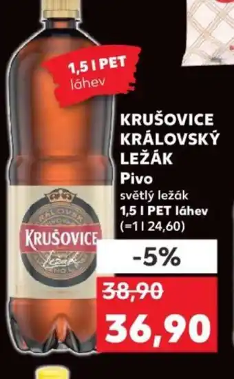 Kaufland KRUŠOVICE KRÁLOVSKÝ LEŽÁK Pivo nabídka