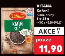 Kaufland VITANA Koření nabídka