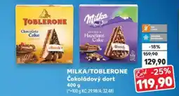 Kaufland MILKA/TOBLERONE Čokoládový dort nabídka