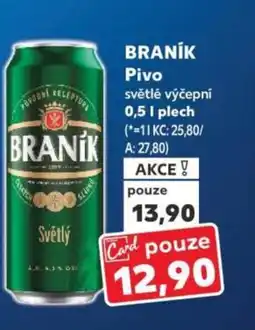 Kaufland BRANÍK Pivo nabídka