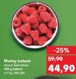 Kaufland Maliny balené nabídka