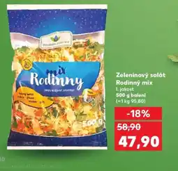 Kaufland Zeleninový salát Rodinný mix nabídka