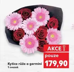 Kaufland Kytice růže a germini nabídka